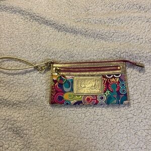 Coach Poppy Wristlet